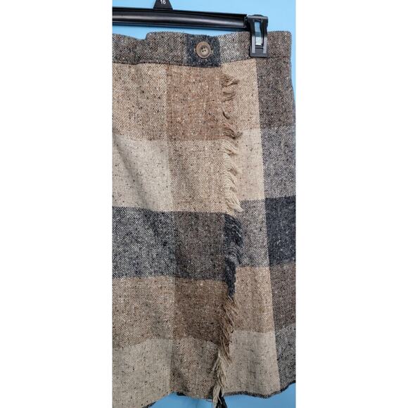 Vintage Women's Pamela B. Chromatic Fringe Skirt Lined Vtg Size 10 75% Wool - Picture 2 of 7